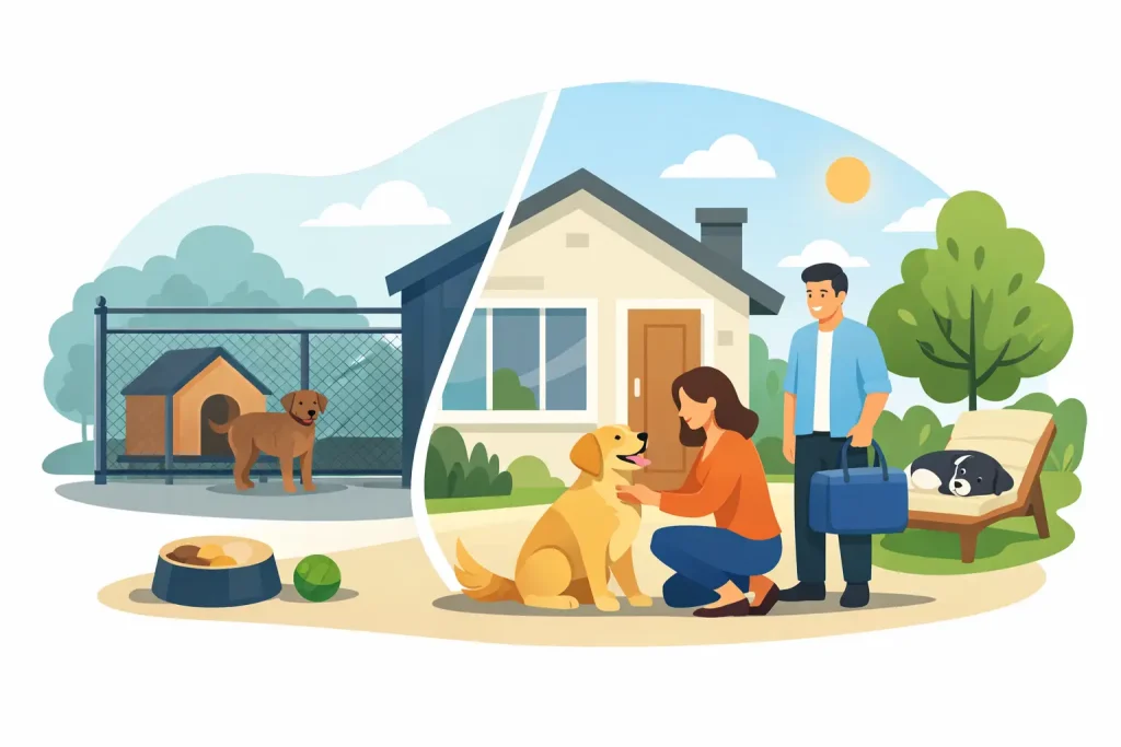 Dog Home Boarding Alternative to Kennels