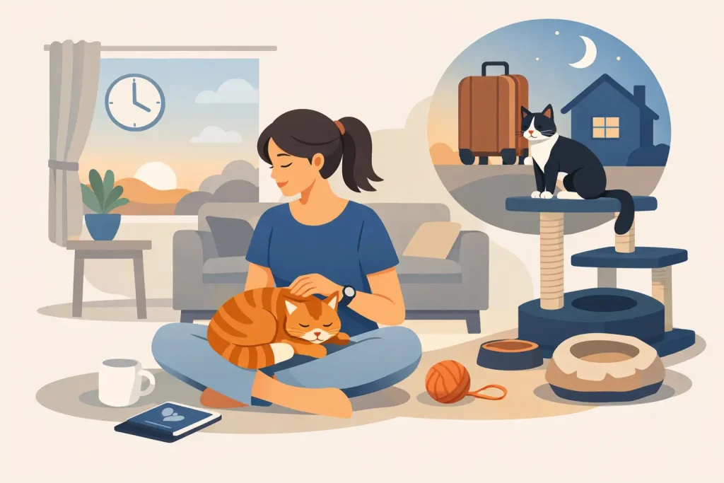 How Long Should a Cat Sitter Stay?