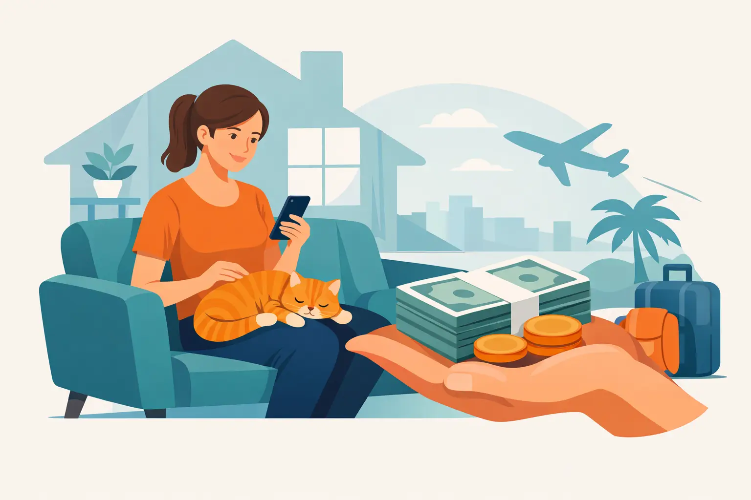 How Much to Pay a House Sitter With a Cat