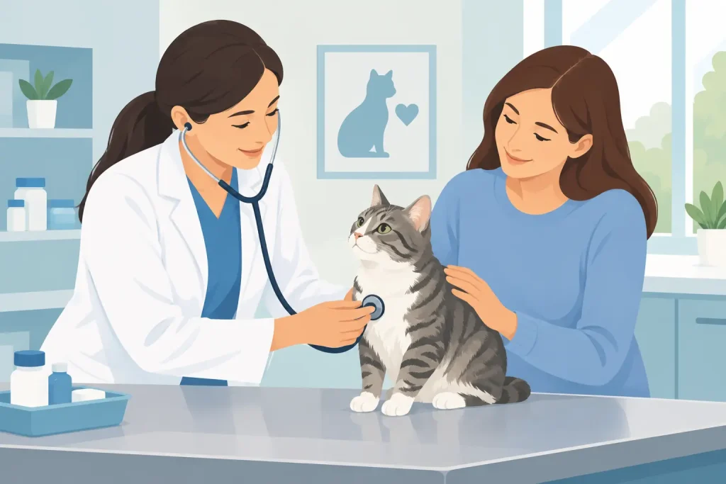 A Cat Medication Visit Example for Peace of Mind