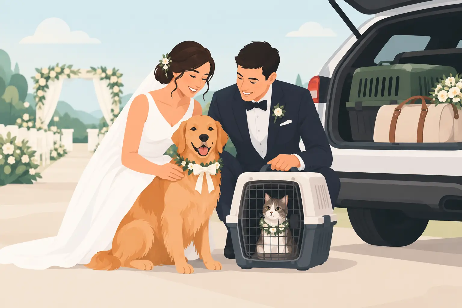 Guide to Wedding Pet Transport for Your Big Day
