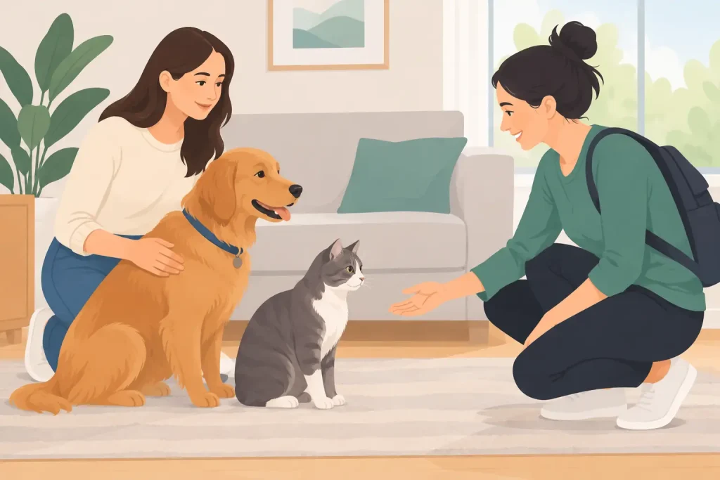 How to Introduce Pets to New Sitters Calmly